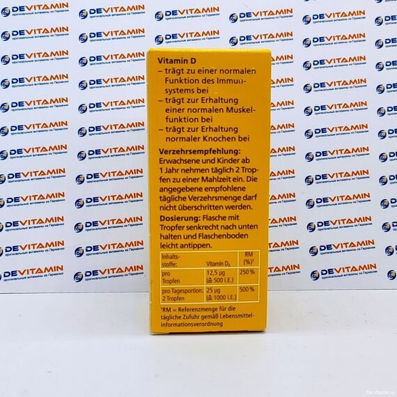 Dekristolvit D3 1000 I.E. Декристолвит Д3 1000 ед в каплях, 25 мл, Германия