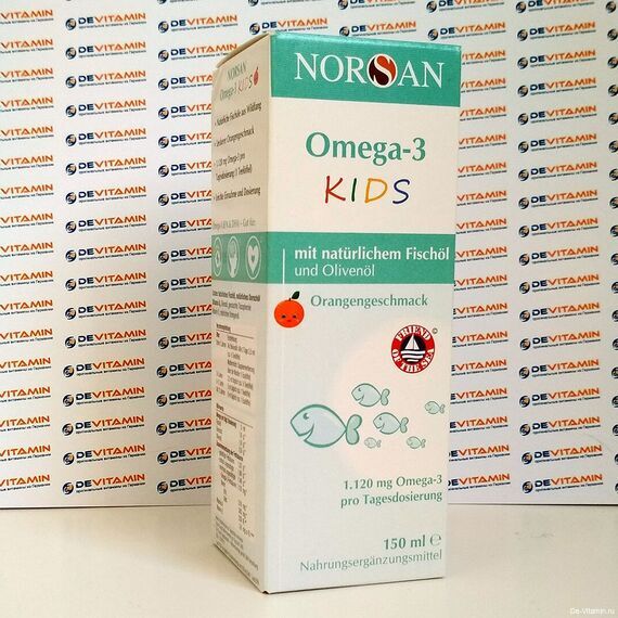 Norsan Omega-3 Kids Норсан Омега-3 для детей, сироп, 150 мл, Германия