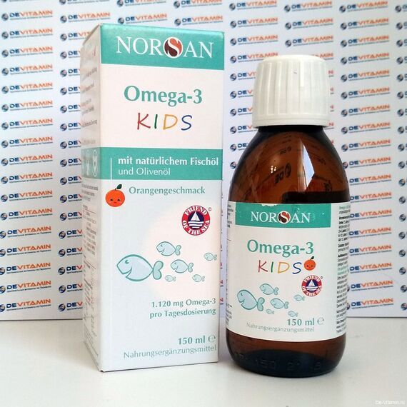 Norsan Omega-3 Kids Норсан Омега-3 для детей, сироп, 150 мл, Германия