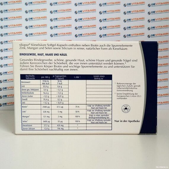 Sikapur Kapseln Сикапур в капсулах, витамины для кожи и ногтей, 90 шт, Германия