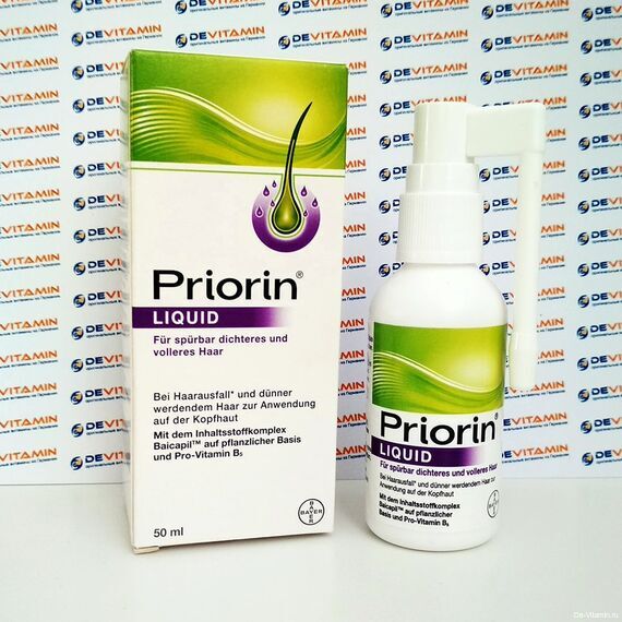 Priorin Liquid Приорин спрей, против выпадения волос, 50 мл, Германия