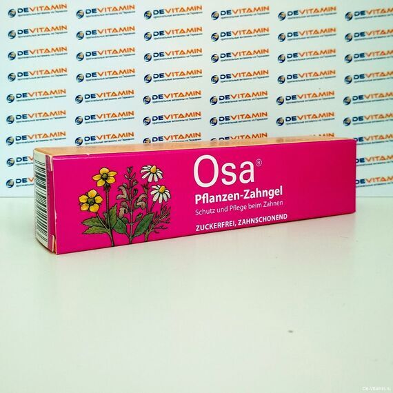 Osa Pflanzen-Zahngel Охлаждающий гель при прорезывании зубов , 20 гр, Германия