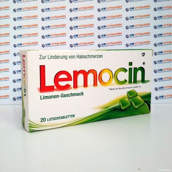 Lemocin Лемосин леденцы от боли в горле , 20 шт, Германия