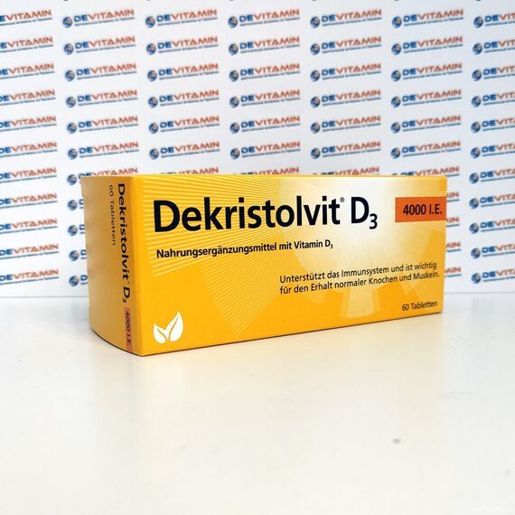 Dekristolvit D3 4000 I.E. Декристолвит Д3 4000 М.Е., 60 шт, Германия