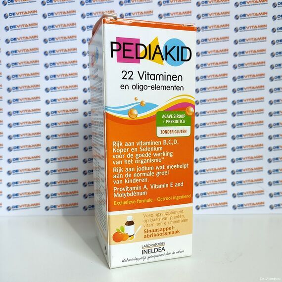 PEDIAKID 22 Vitamines et Oligo-elements Педиакид 22 Витамина и Олигоэлементы, 125 мл, Франция