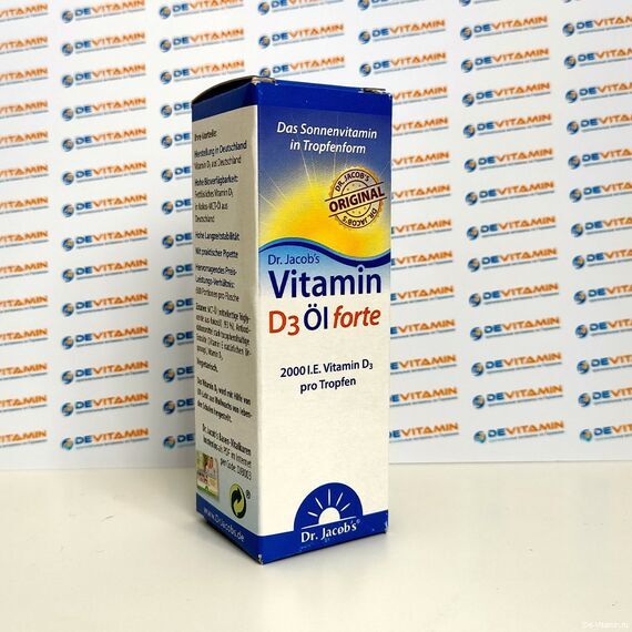Dr. Jacob´s Vitamin D3 2000 I.E. Витамин Д3 масляный 2000 ед, 20 мл, Германия