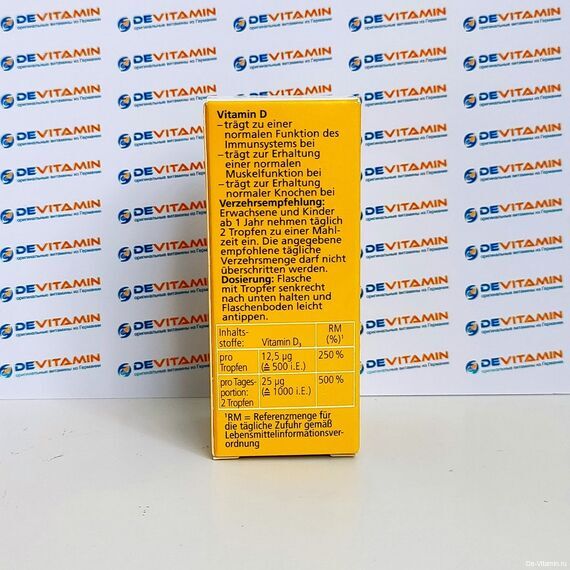 Dekristolvit D3 1000 I.E. Декристолвит Д3 1000 ед в каплях, 10 мл, Германия