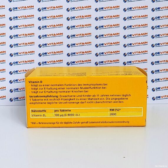 Dekristolvit D3 4000 I.E. Декристолвит Д3 4000 М.Е., 90 шт, Германия