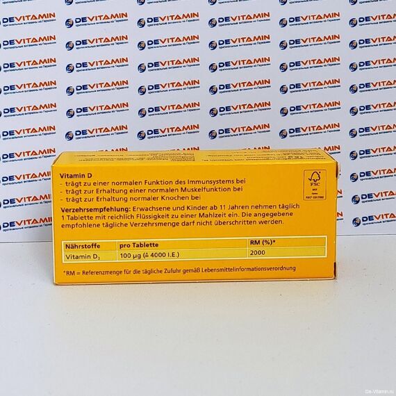 Dekristolvit D3 4000 I.E. Декристолвит Д3 4000 М.Е., 30 шт, Германия Dekristolvit D3 4000 I.E. Декристолвит Д3 4000 М.Е., 30 шт, Германия