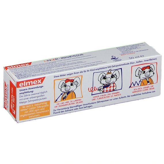 Elmex Kinder-Zahnpasta, Элмекс детская зубная паста, 50 мл, Германия