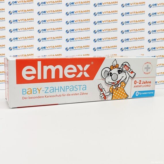 Elmex Baby-Zahnpasta, Элмекс детская зубная паста 0-2 года, 50 мл, Германия