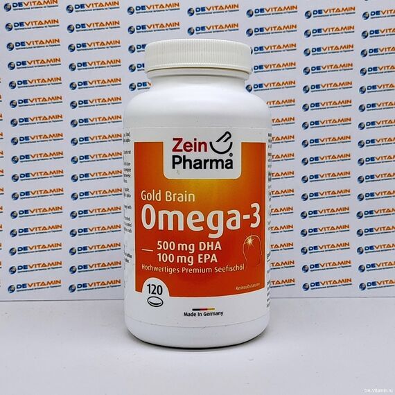 Omega 3 Gold Brain ZeinPharma Омега-3 Голд для мозга, 120 капсул, Германия
