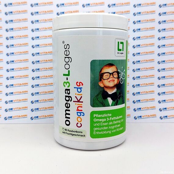 Omega3-Loges Омега 3 для улучшения работы мозга, для детей, 60 шт, Германия