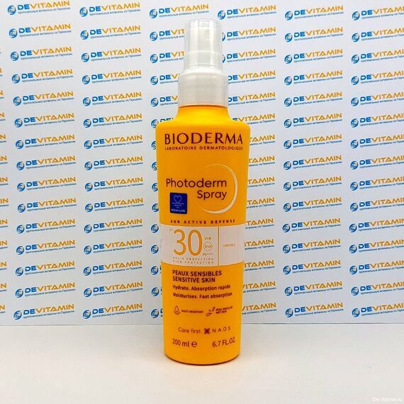 BIODERMA photoderm spray 30 spf Солнцезащитный спрей SPF 30, 200 мл, Франция