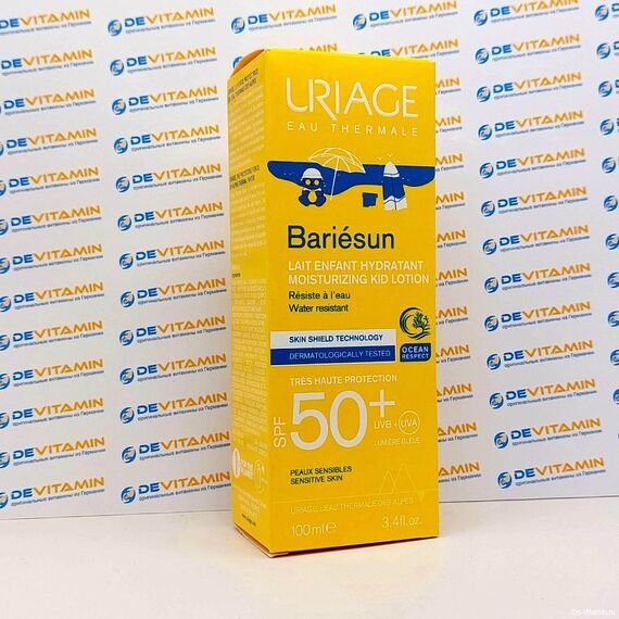 Uriage Увлажняющее молочко для детей Bariesun SPF50+, 100 мл, Франция