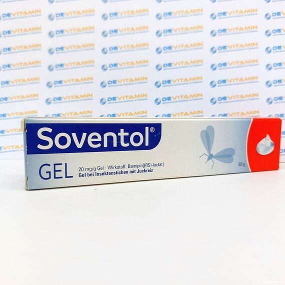 Soventol gel Гель Совентол после укусов насекомых, 50 мл, Германия