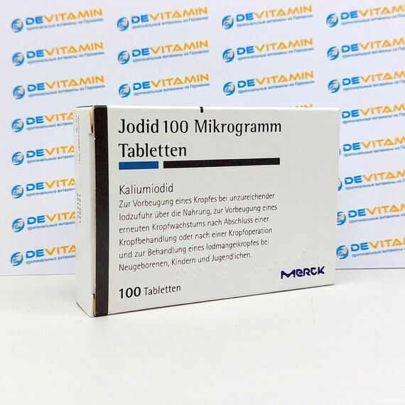Jodid 100 Йод 100 мкг, 100 таблеток, Германия