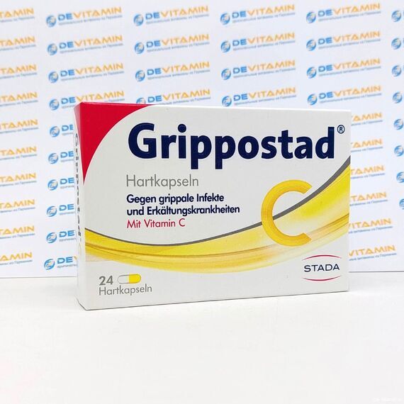 Grippostad C Гриппостад С при простуде и гриппе, 24 капсулы, Германия