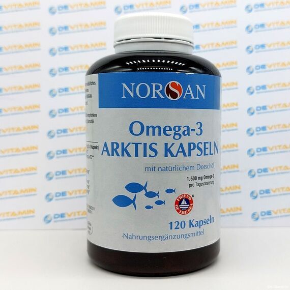 NORSAN Omega-3 Arktis НОРСАН Омега-3 Арктика, 120 шт, Германия