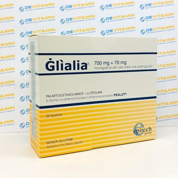 Glialia Глиалия 700 мг + 70 мг, 20 саше, Италия