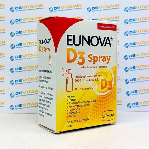 Eunova D3 Spray Витамин Д3 Спрей, 8 мл, Германия