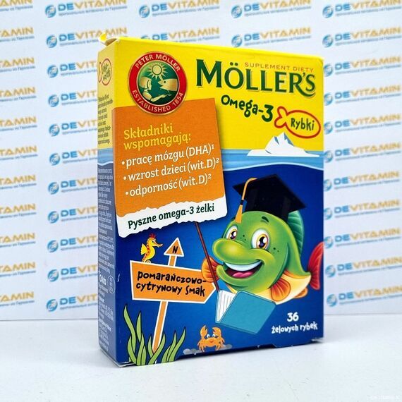 Mollers Omega Омега-3 для детей, 36 рыбок, Германия