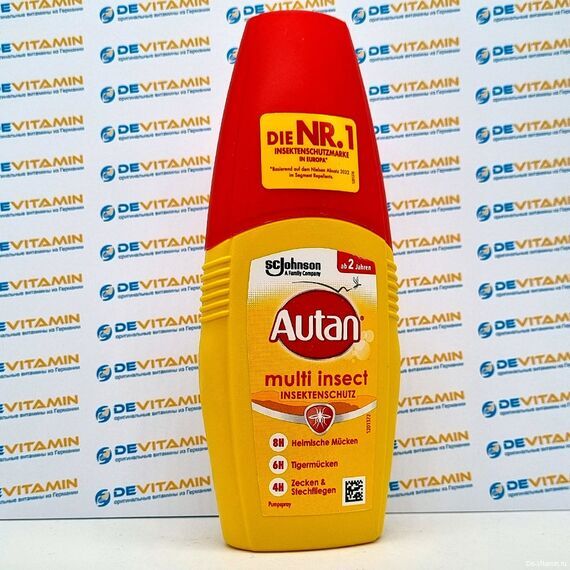 Autan Multi Insect Аутан мульти-спрей от насекомых, 100 мл, Германия
