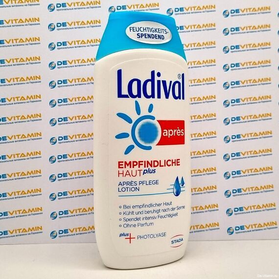 LADIVAL Sensitive Skin Plus лосьон после загара, 200 мл, Германия