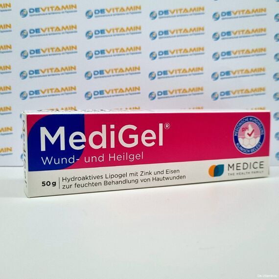 MediGel Медигель при ранах и ссадинах, 50 гр, Германия