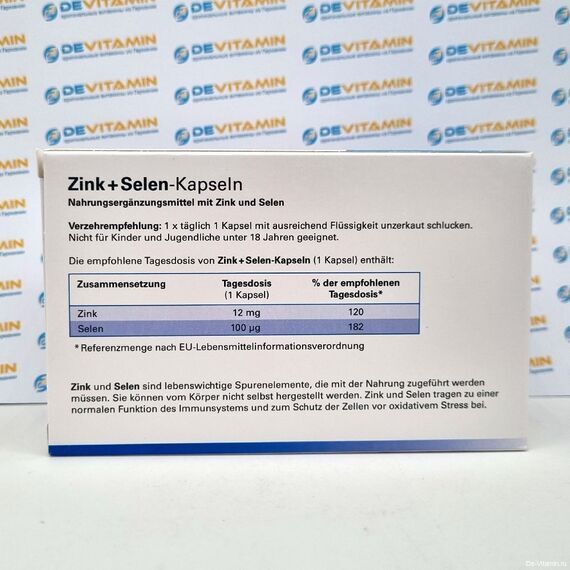 Twardy Zink + Selen Цинк и селен, 100 капсул, Германия