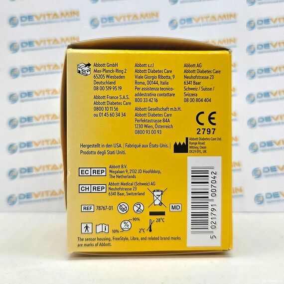 FreeStyle Libre 3 Фристайл либре, 1 датчик, США