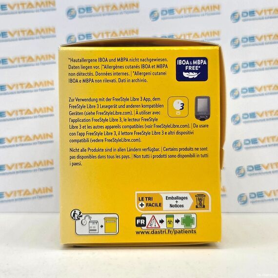 FreeStyle Libre 3 Фристайл либре, 1 датчик, США