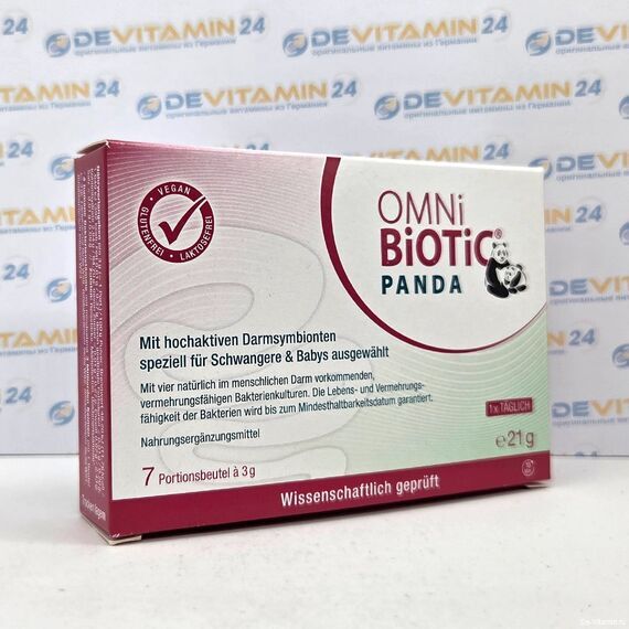 OMNi-BiOTiC Panda Пробиотик Омни-биотик Панда, 7 порций по 3 г, ГерманияOMNi-BiOTiC Panda Пробиотик Омни-биотик Панда, 7 порций по 3 г, Германия