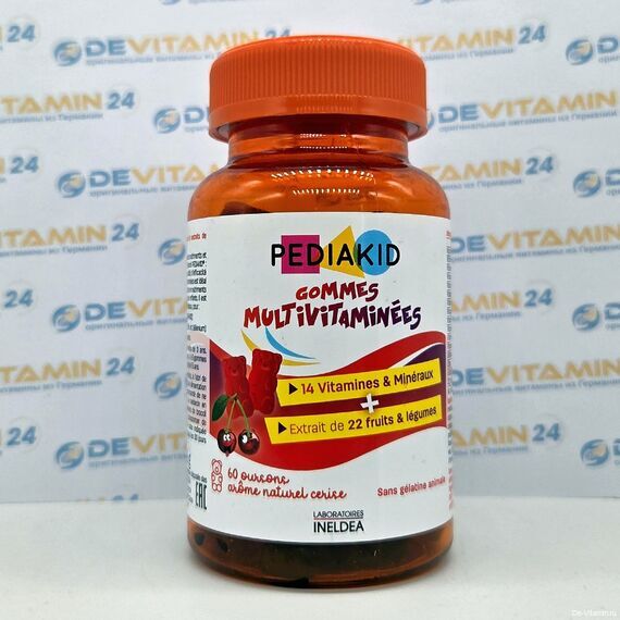 PEDIAKID Педиакид мультивитамины для детей, Франция, 60 штук