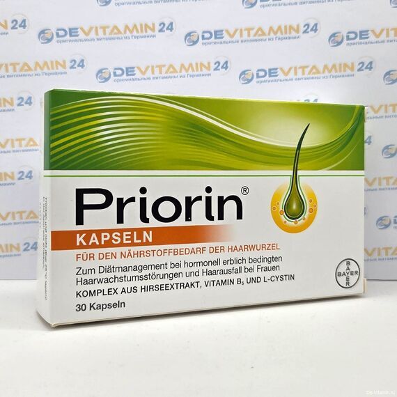 Priorin Приорин витамины для волос, 30 капсул, Германия