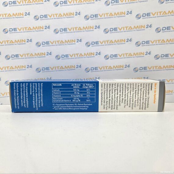 Calcium-Sandoz Sun Кальций с витаминами C и E, 20 шт, Германия