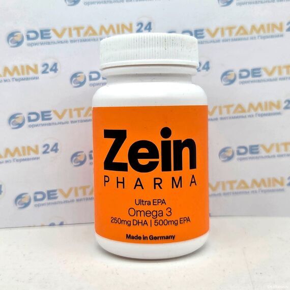 ZeinPharma Omega-3 Ultra EPA Омега-3 для сердца, 30 капсул, Германия