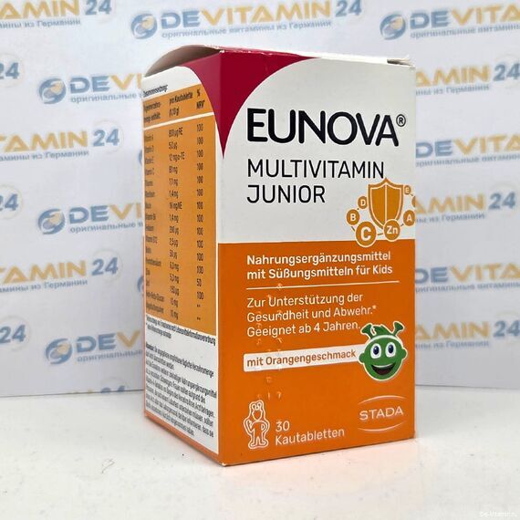 Eunova Junior Мультивитамины для детей Эунова Джуниор, 30 шт, Германия