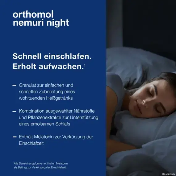 Orthomol Nemuri night Ортомол Немури - при бессоннице, Германия, 30 штук Orthomol Nemuri night Ортомол Немури - при бессоннице, Германия, 30 штук