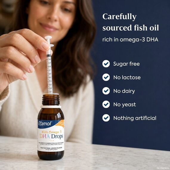 Efamol Kids Omega 3 DHA Эфамол для детей, 60 мл, Великобритания