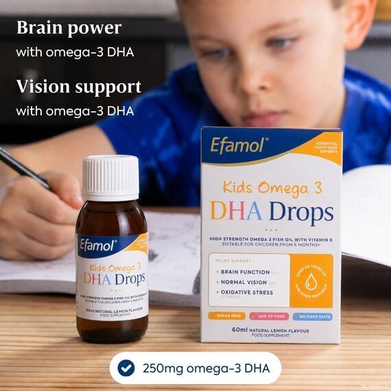 Efamol Kids Omega 3 DHA Эфамол для детей, 60 мл, Великобритания